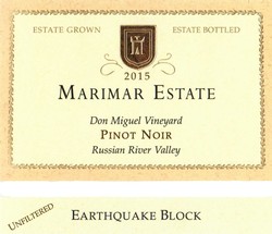 Earthquake Block Pinot Noir 2015