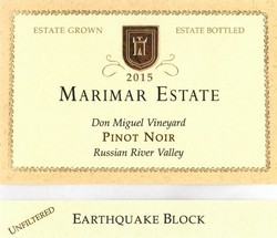 Earthquake Block Pinot Noir 2015