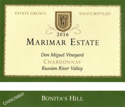 Bonita's Hill Chardonnay 2016